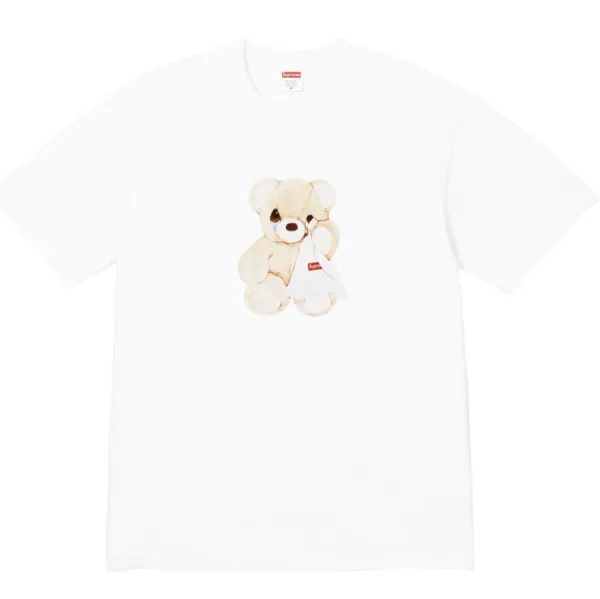 Supreme Crying Bear T-Shirt White - 1