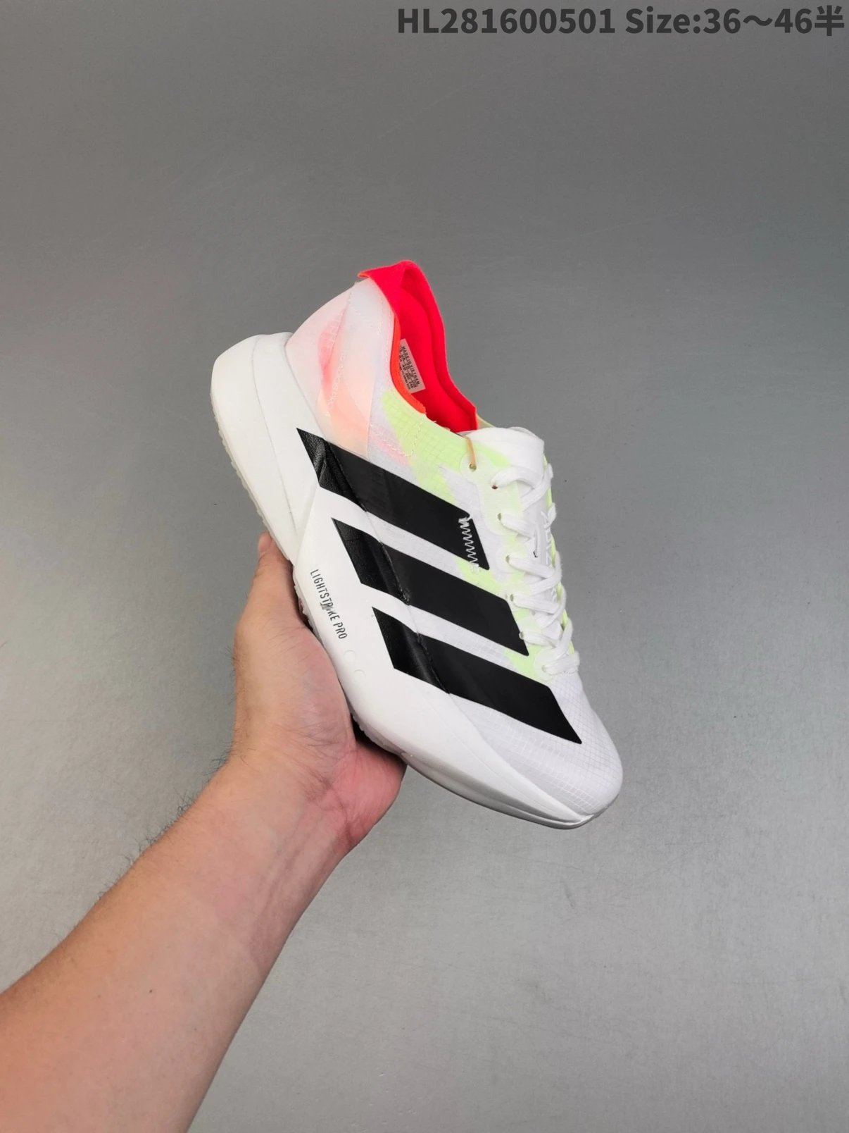 Adidas Lightstrike Pro Neon Yellow Running Shoes - 8