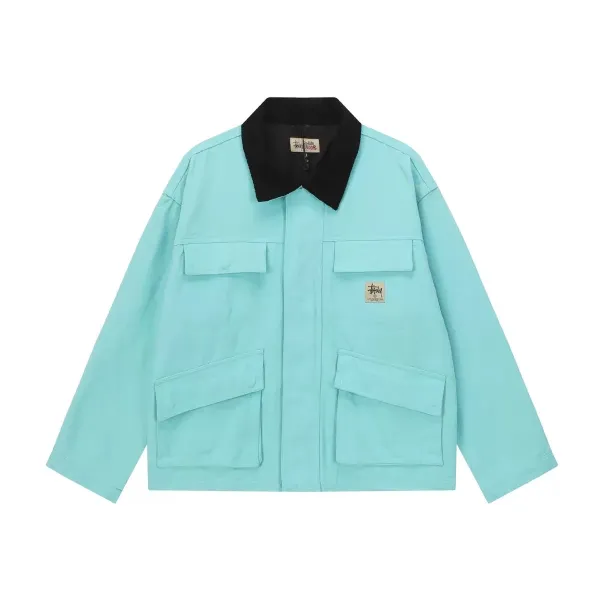 Stüssy Workwear Jacket Mint Green Outerwear - 1