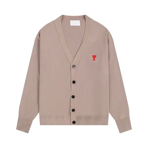Comme des Garçons Play Heart Embroidery Beige Cardigan - 1
