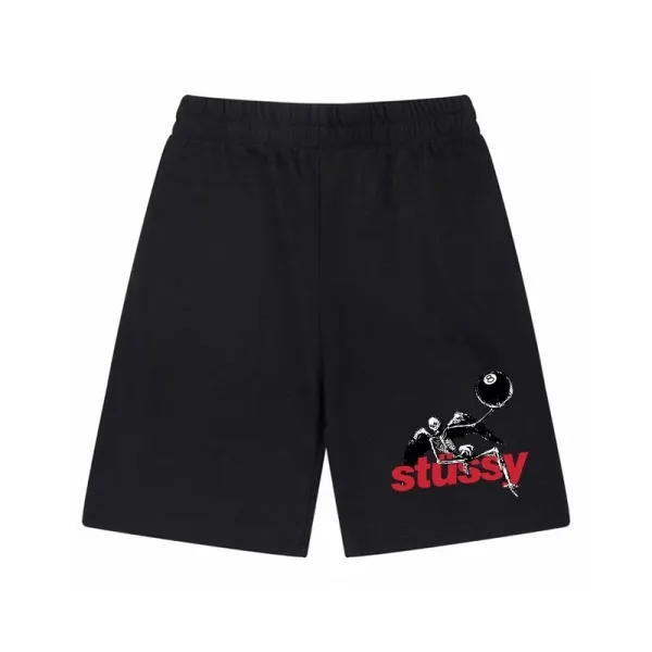 Stüssy 8-Ball Skeleton Shorts Black - 1
