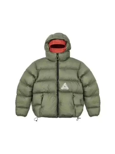 Palace x Moncler Genius 1952 Down Jacket Olive Green - 3