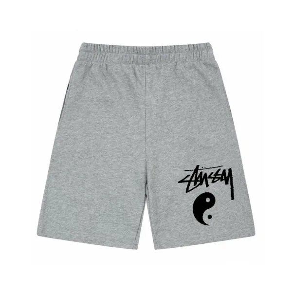 Stüssy Yin Yang Graphic Sweatshorts Gray - 1