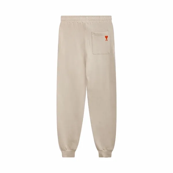 Comme des Garçons Play Heart Logo Beige Sweatpants - 1