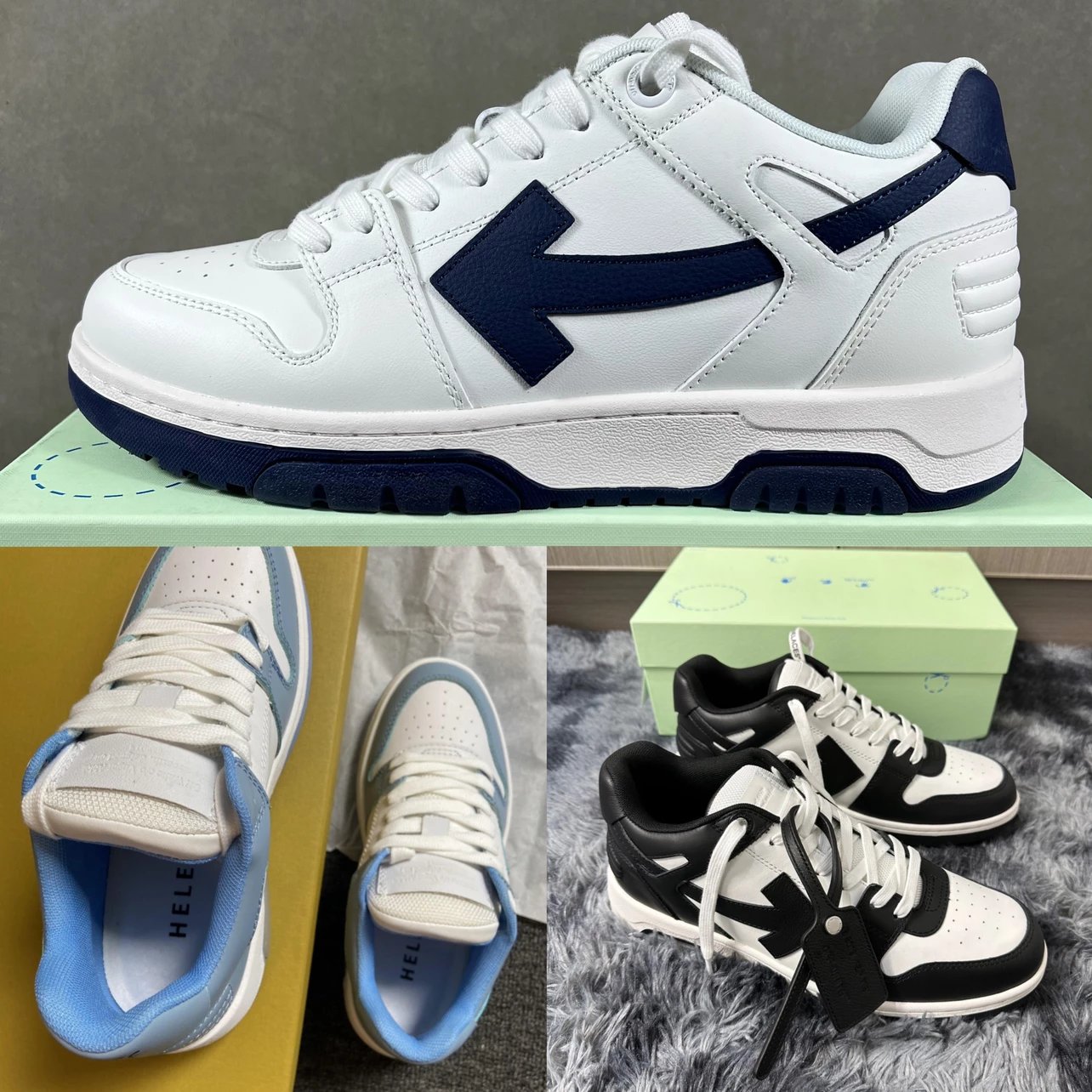 OFF Arrow Low Top Board Shoes Pull Down Product Details with Real Photos