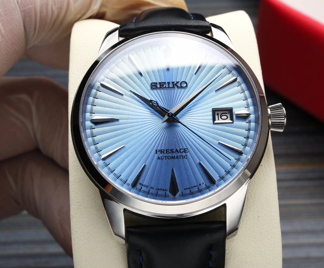 Seiko seike. Model: srpb41j1. One to one, cocktail series, 316 stainless steel shell with double sapphire glass, original movement 4R35500 meters waterproof 🏊🏻， Configure folding table buckle