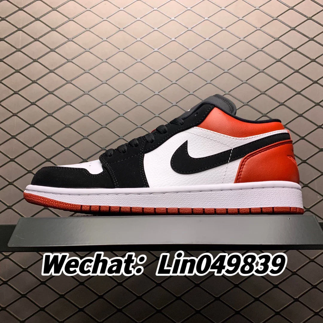 DT Batch Air Jordan 1 Low“Black Toe” 553558-116