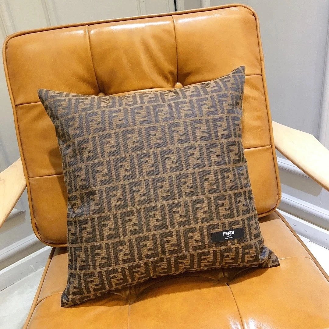 Fendi Zucca Print Pillow