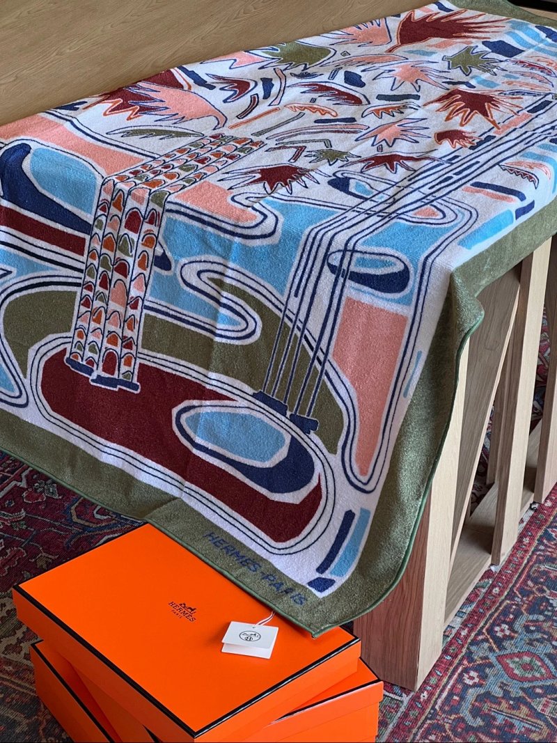 Hermès Hermes Palm Tree Beach Towel