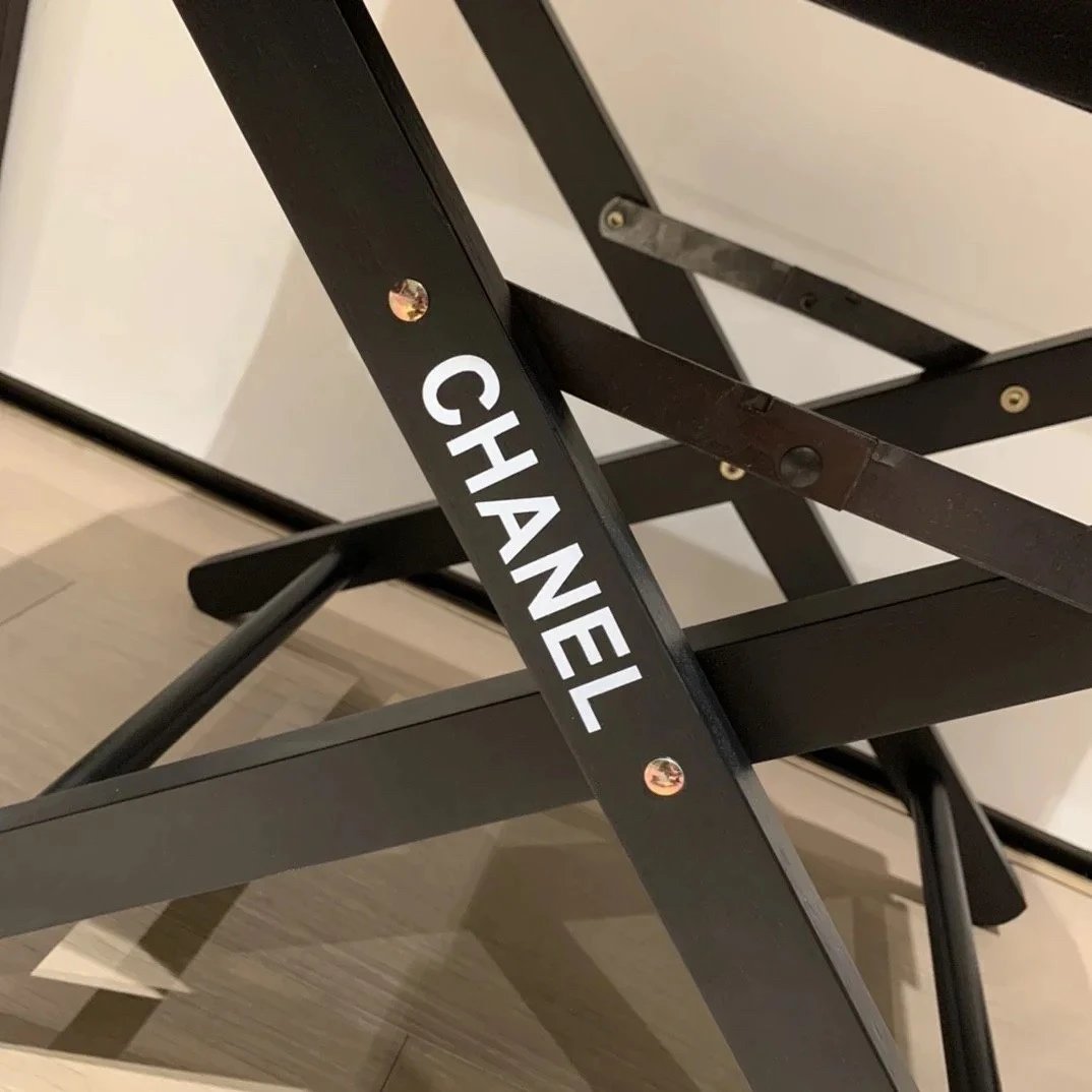 Chanel Logo Director's Chair