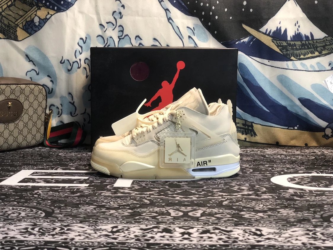 Off-White x Air Jordan 4 Sail