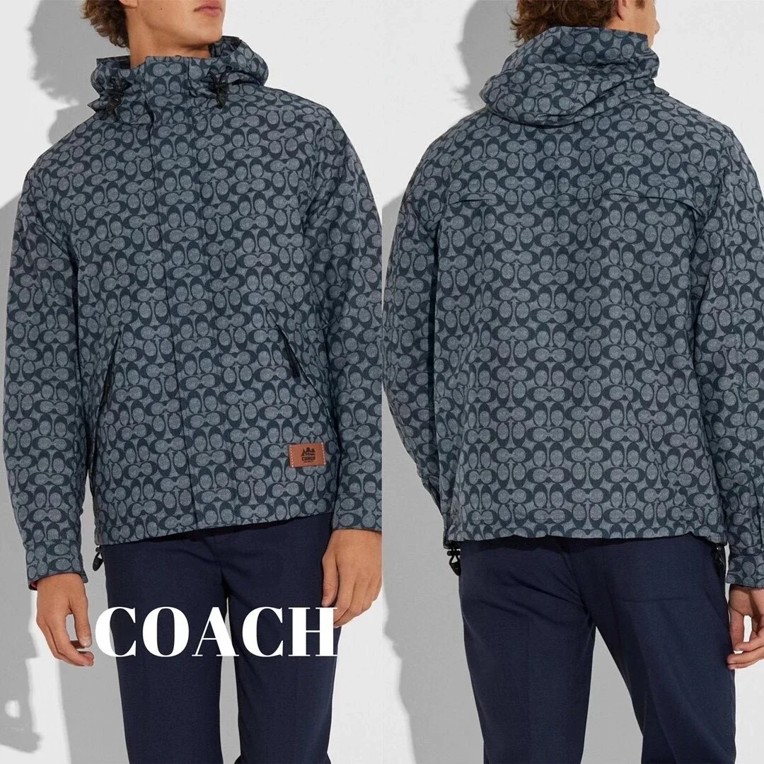 COACH 蔻驰男士2020秋季男士满印logo上衣外套夹克b100703