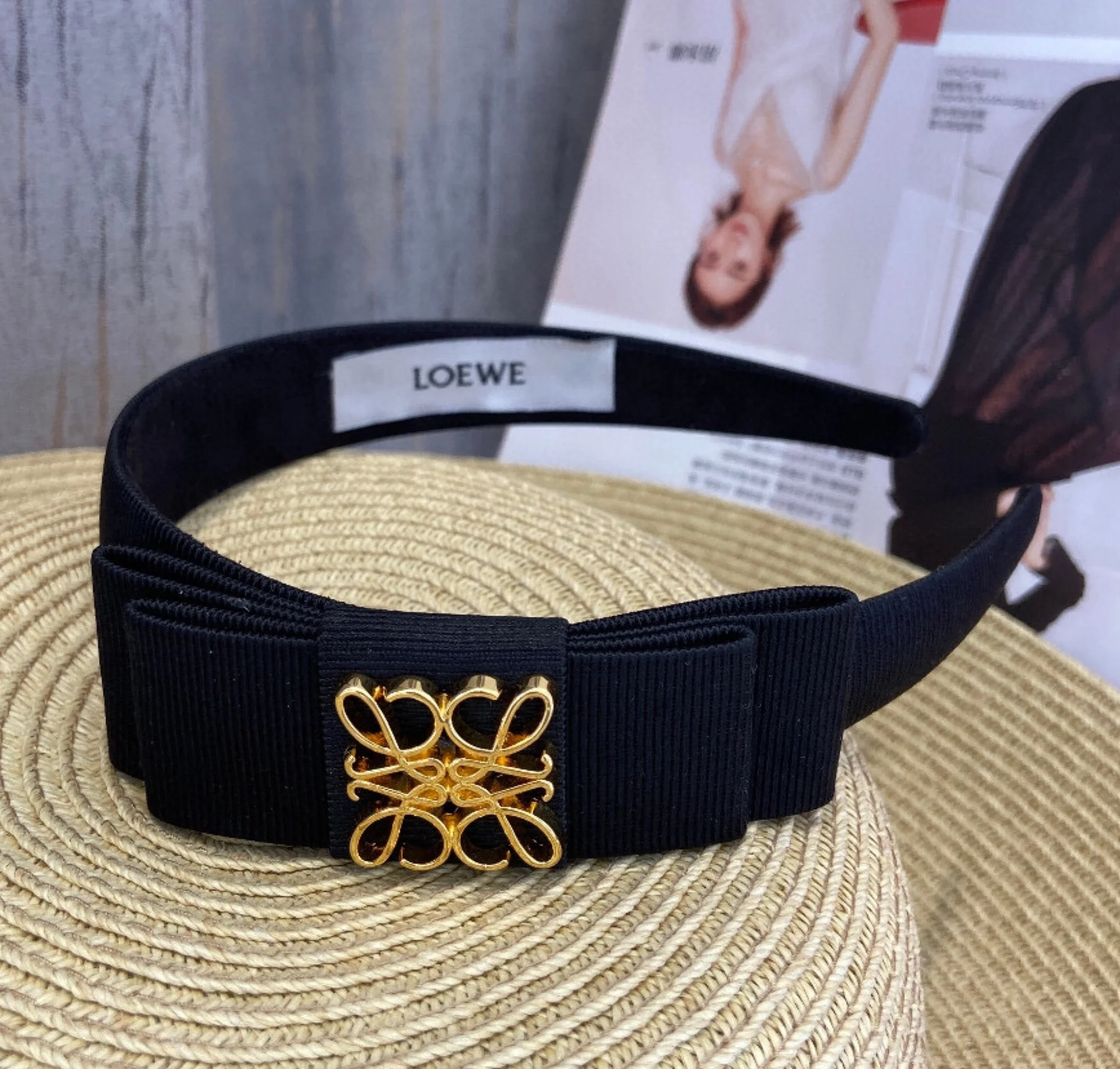 ❤️LOEWE Loewe New logo Bow Headband Headwear 0714 n 09 display picture 2