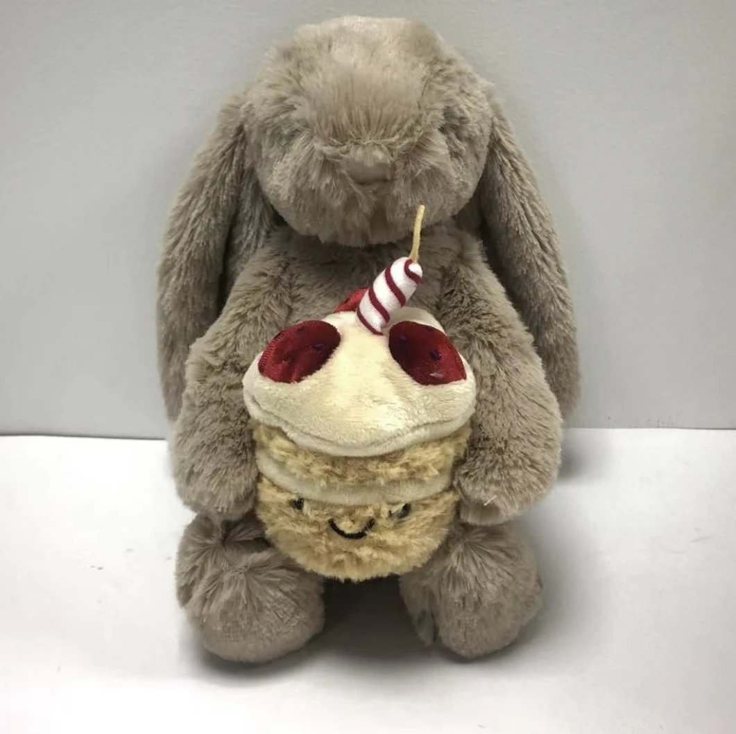 Rabbit Holding Cake (31cm) New Version