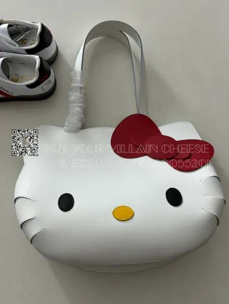 Hello Kitty x Gazelle Collaboration White Bow Handbag - 18