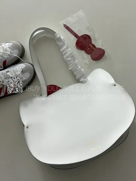 Hello Kitty x Gazelle Collaboration White Bow Handbag - 19