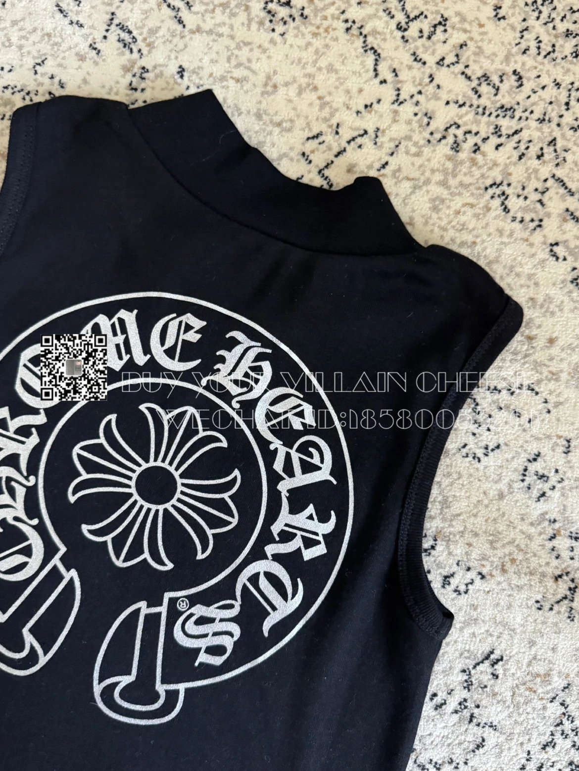 Design Deadly Doll White Crop Tank Top Vest Top - 14