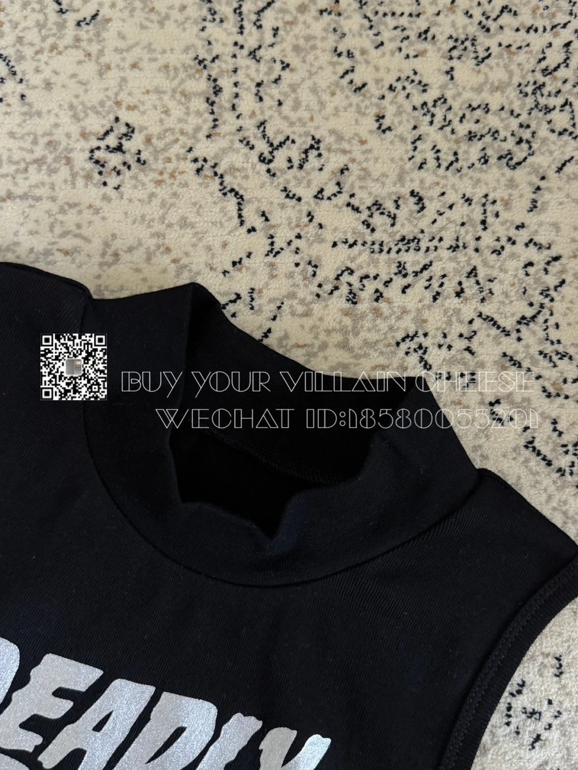 Design Deadly Doll White Crop Tank Top Vest Top - 11