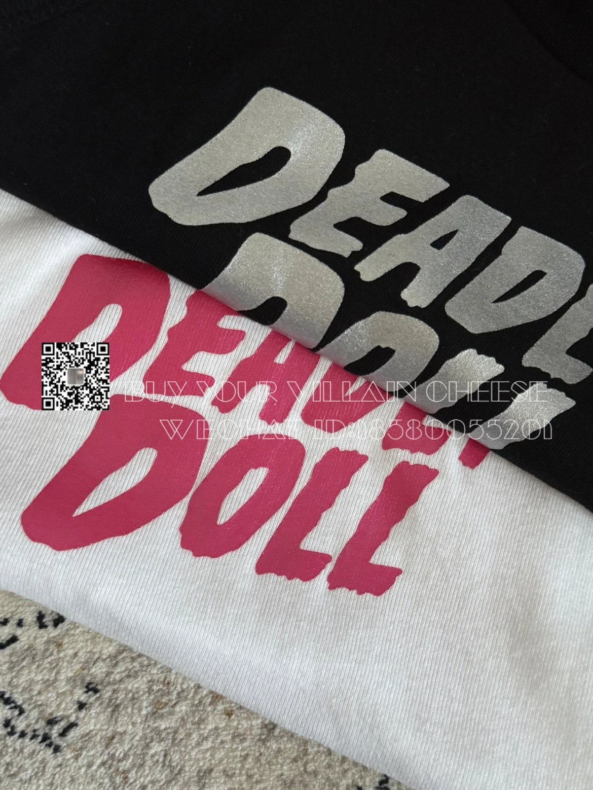 Design Deadly Doll White Crop Tank Top Vest Top - 8