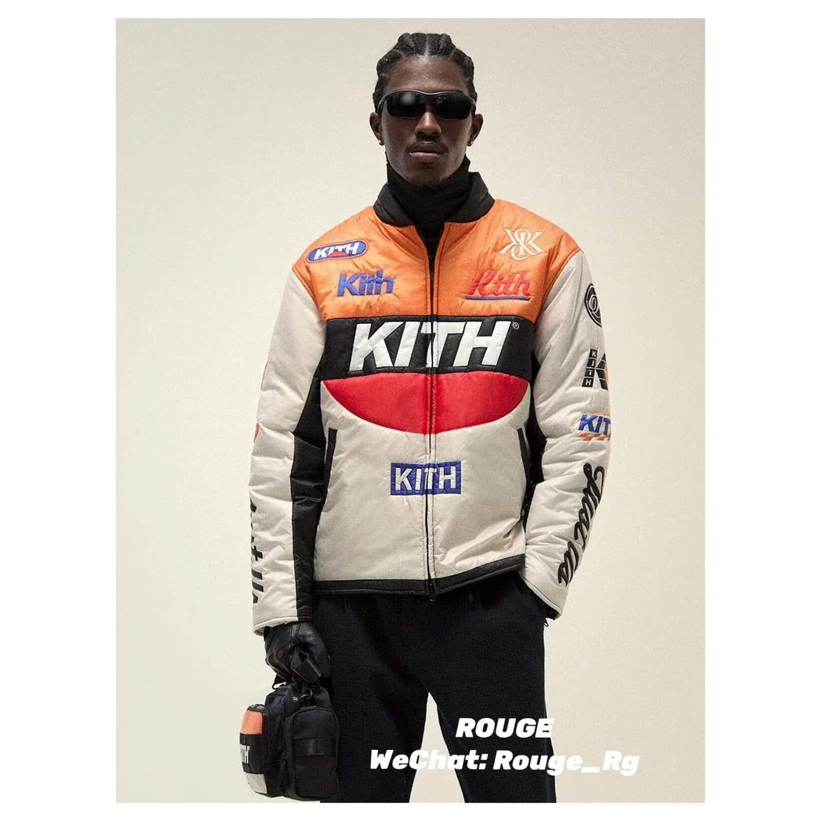 KITH DAFT PUNK Daft Punk Brixton full zipper racer casual jacket