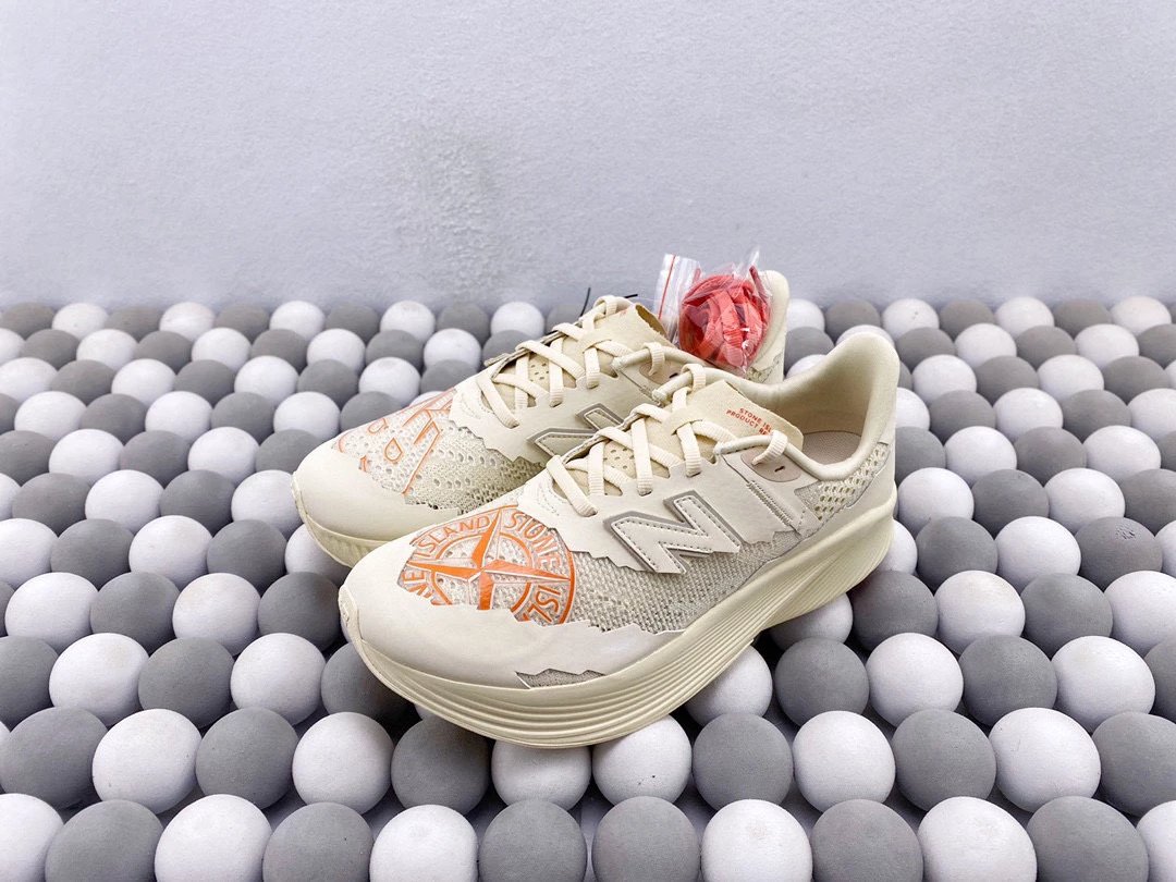 纯原 Stone Island x New Balance RC Elite V2 石头岛 新百伦联名 白红 男女同款