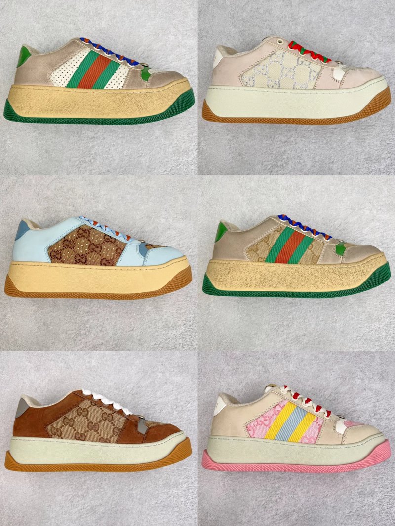Gucc Double Screener Platform GG Sneaker Low