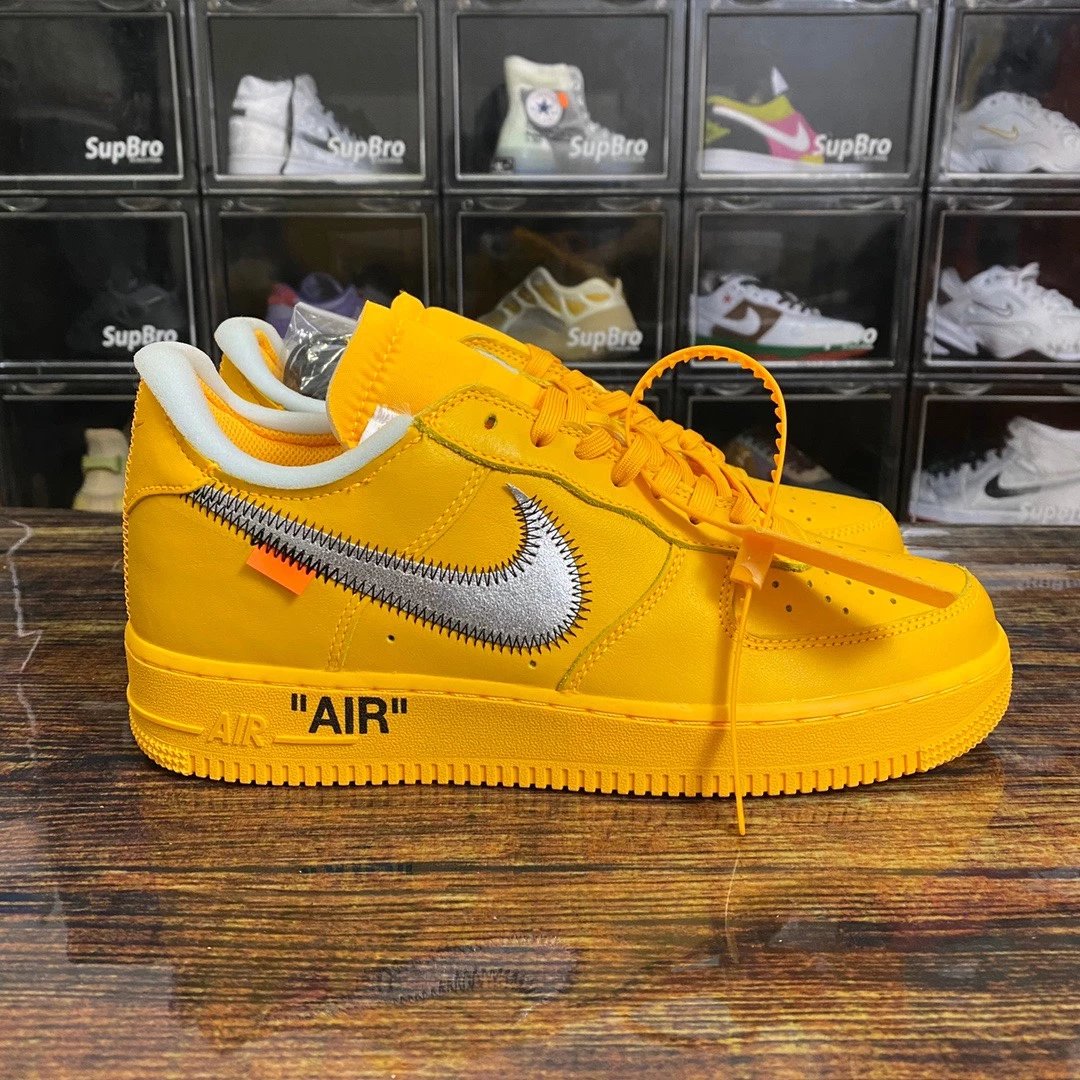 Nike Air Force 1 Off-White Yellow Edition Sneakers - 135345