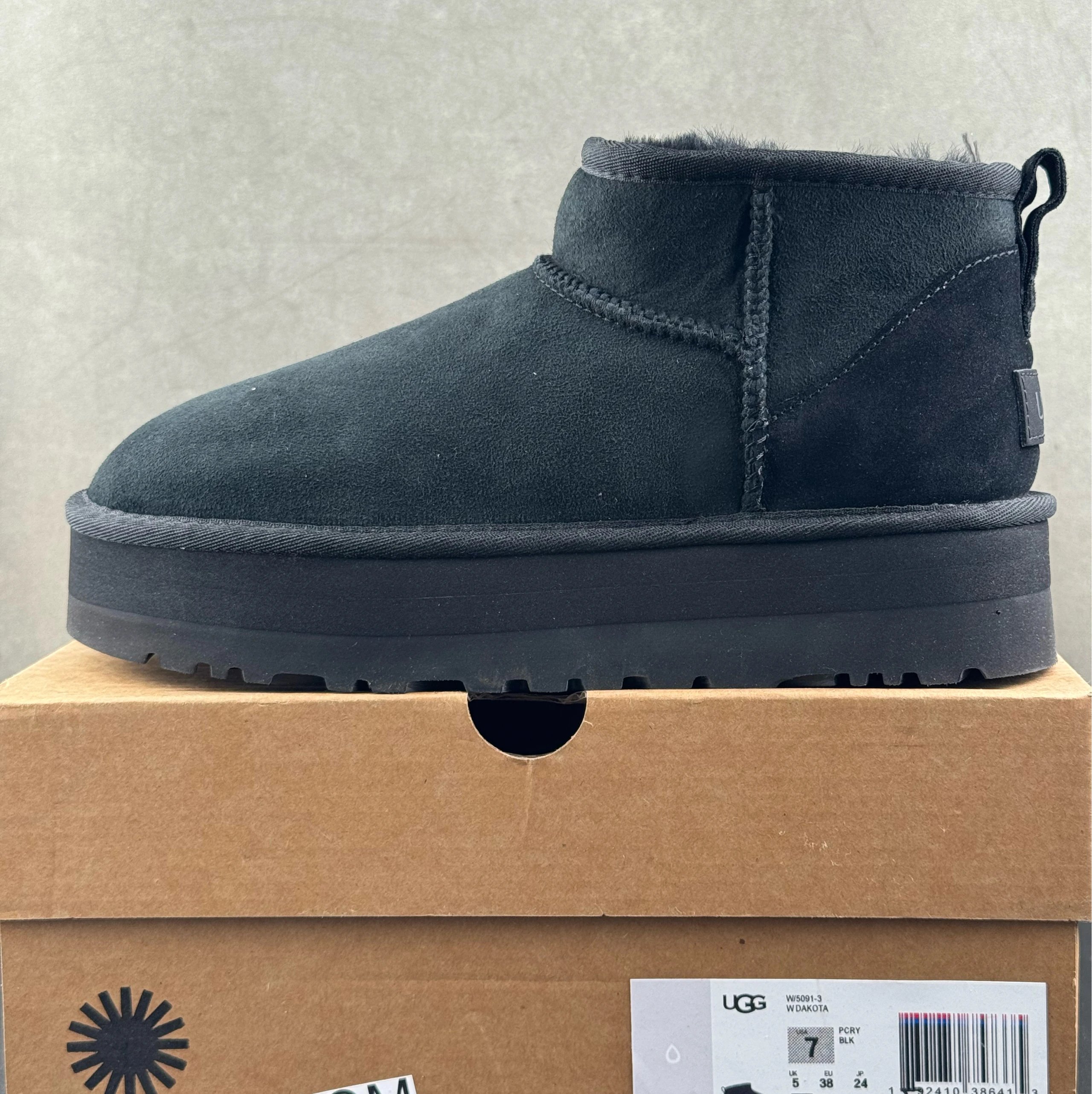 5091 Black Platform 3cm