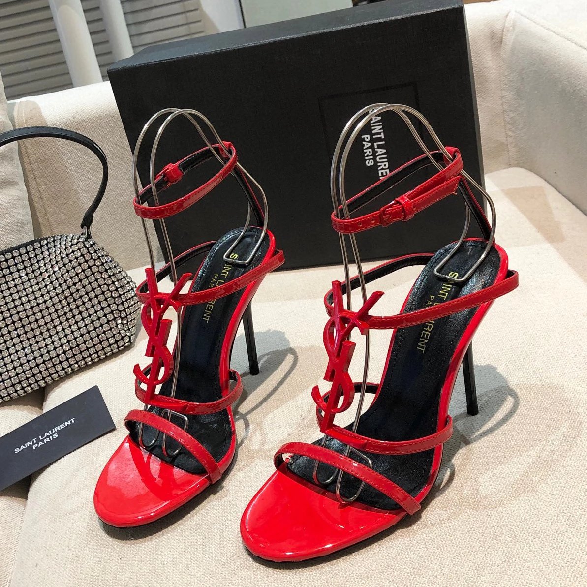 Saint Laurent YSL Cage Sandals