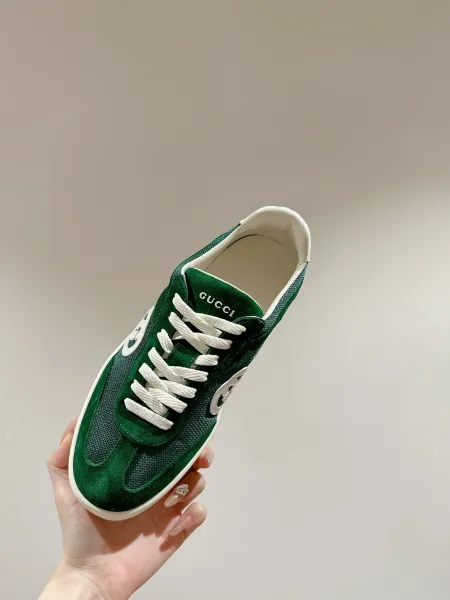 Gucci Rhyton Green Suede and Mesh Sneakers - 13