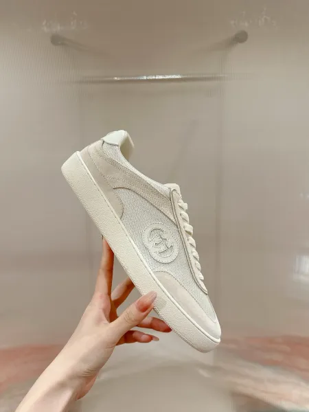 Gucci Rhyton Green Suede and Mesh Sneakers - 8