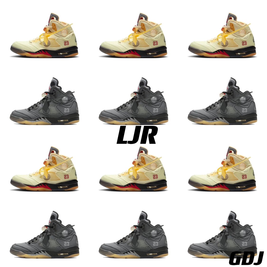 AJ [LJR] Edition Air Jordan 5 Collection Aon
