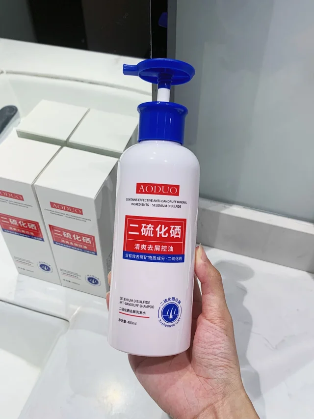 2瓶x400ml aoduo 二硫化硒去屑洗发水
