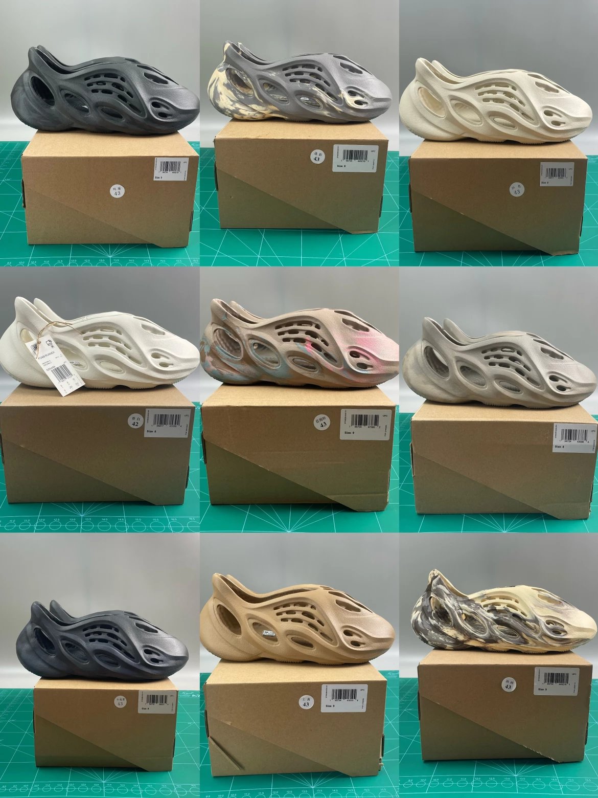 Adidas originals Yeezy Foam Runner (taken 1 to 2 sizes larger)