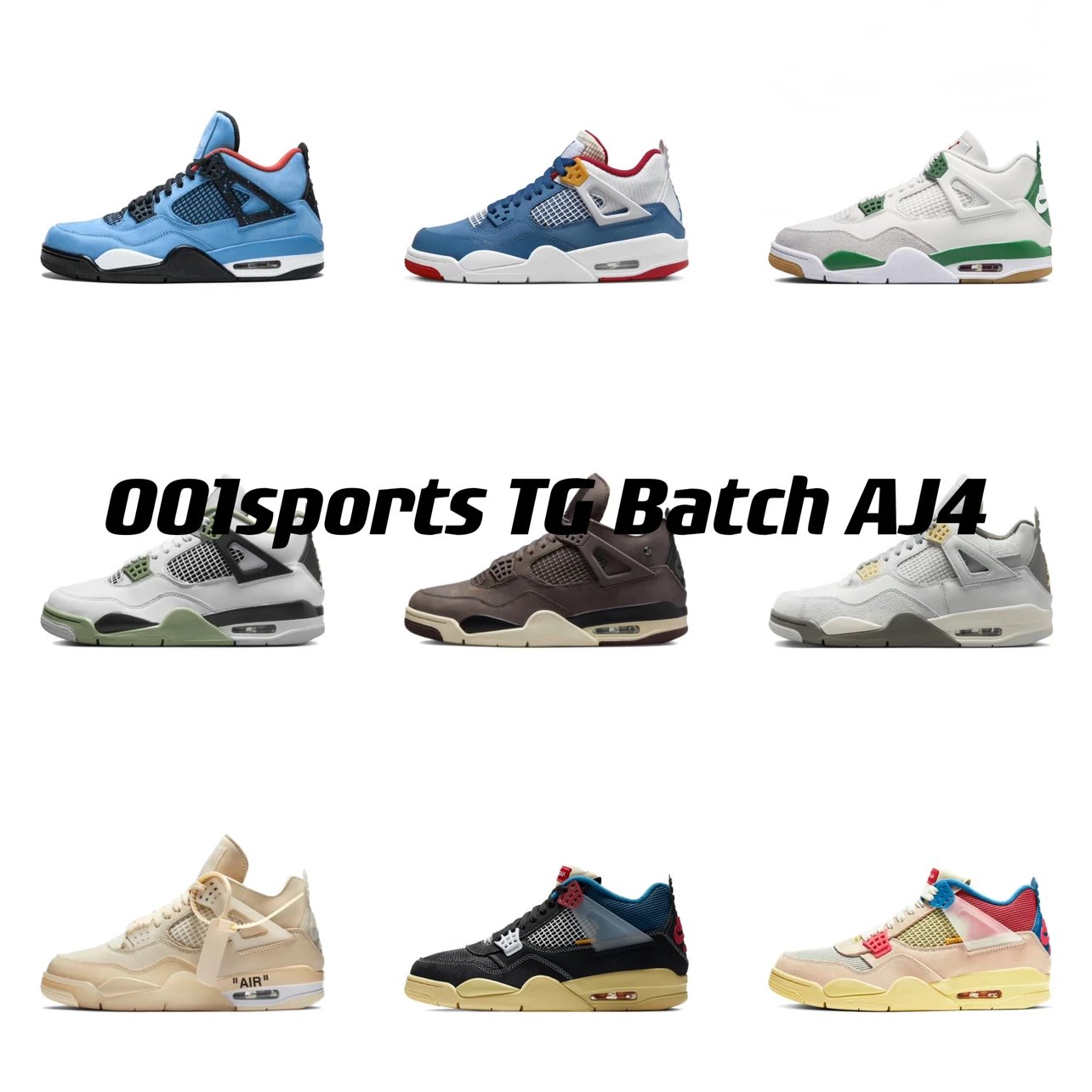 TG version Jordan Air Jordan 4 AJ4 series collection link 2 multiple colors