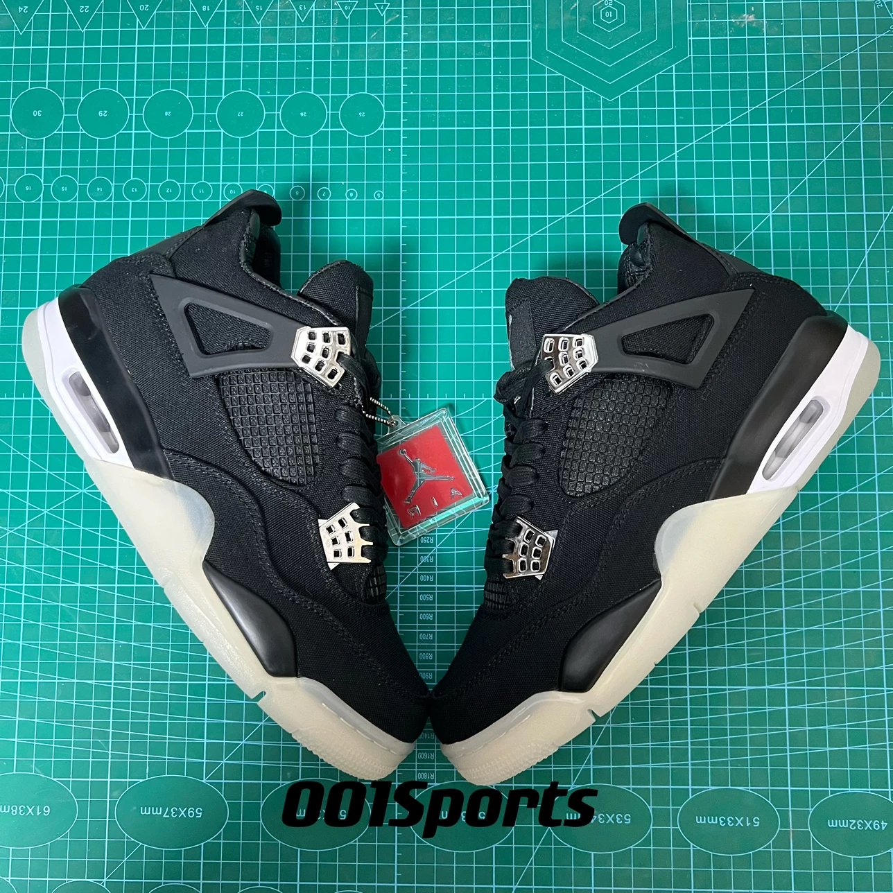 [PB Version] Air Jordan 4 Retro x Eminem Limited Edition for Eminem’s Relatives and Friends Black Canvas Crystal Outsole