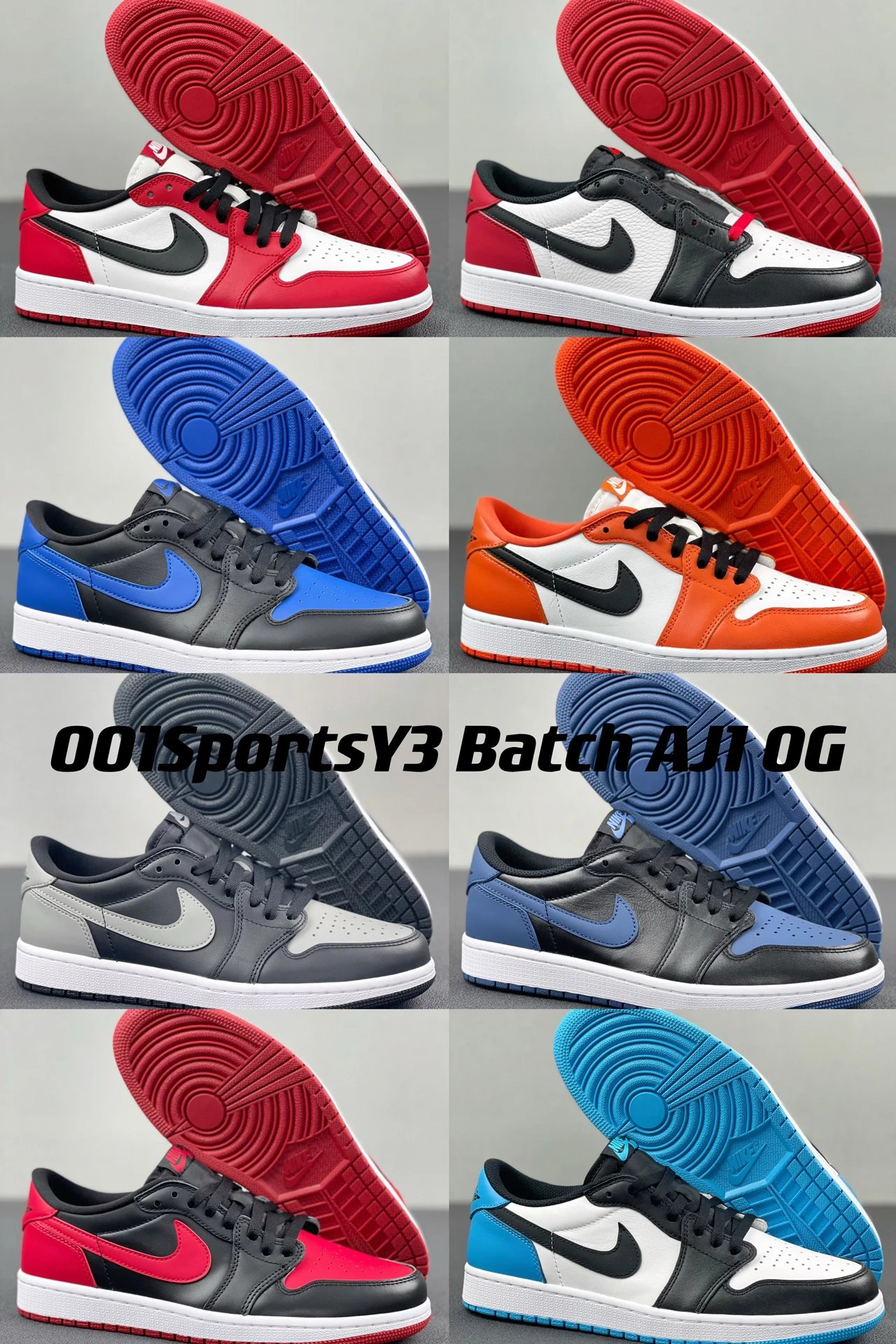 [Y3 Batch]Air Jordan 1 Low og series eight colors collection