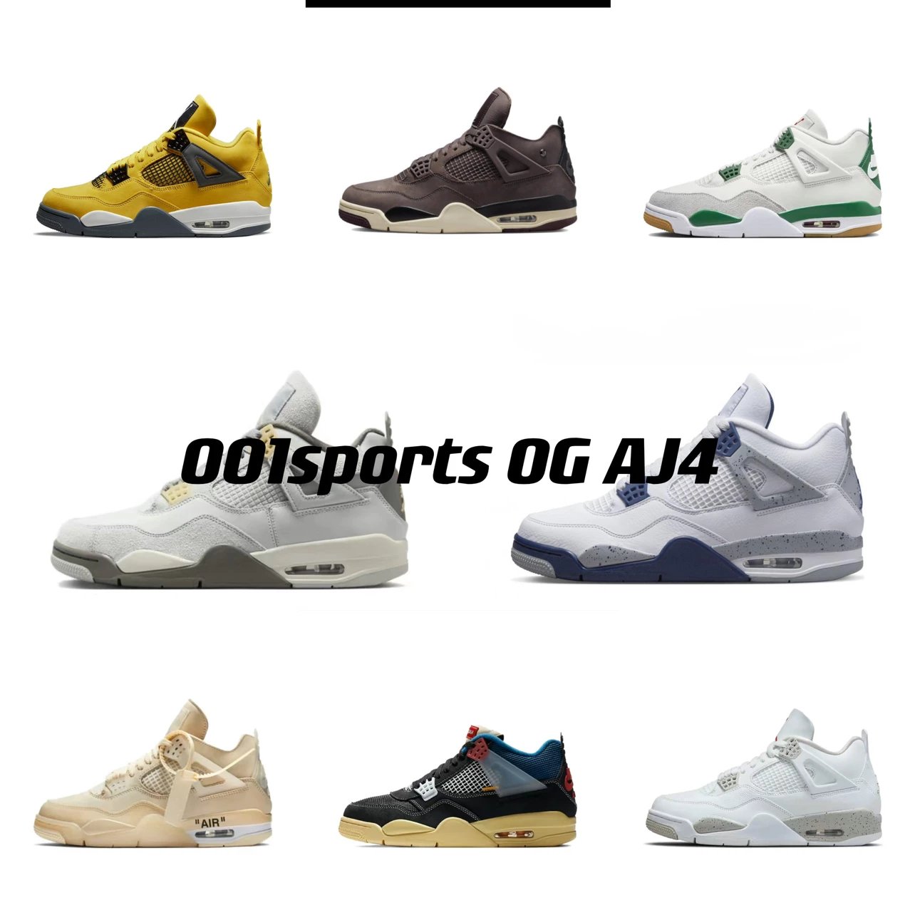 OG version aj4 seriesG ordan Air Jordan 4 series