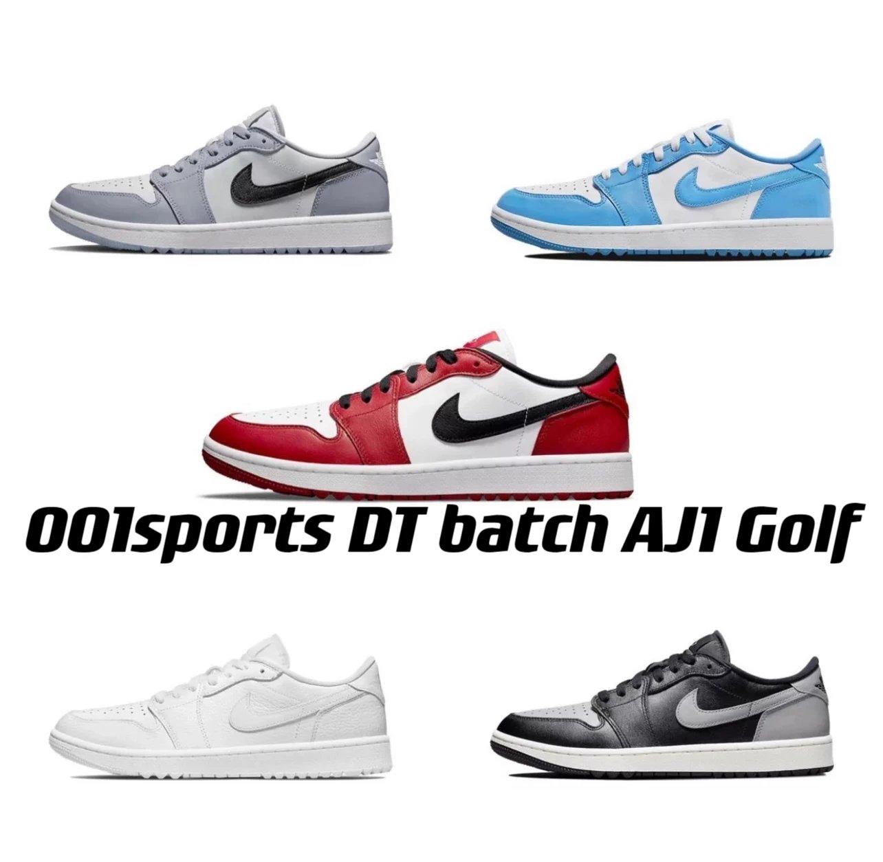 DT version Air Jordan 1 Low Aj1 Low low-top Golf golf series