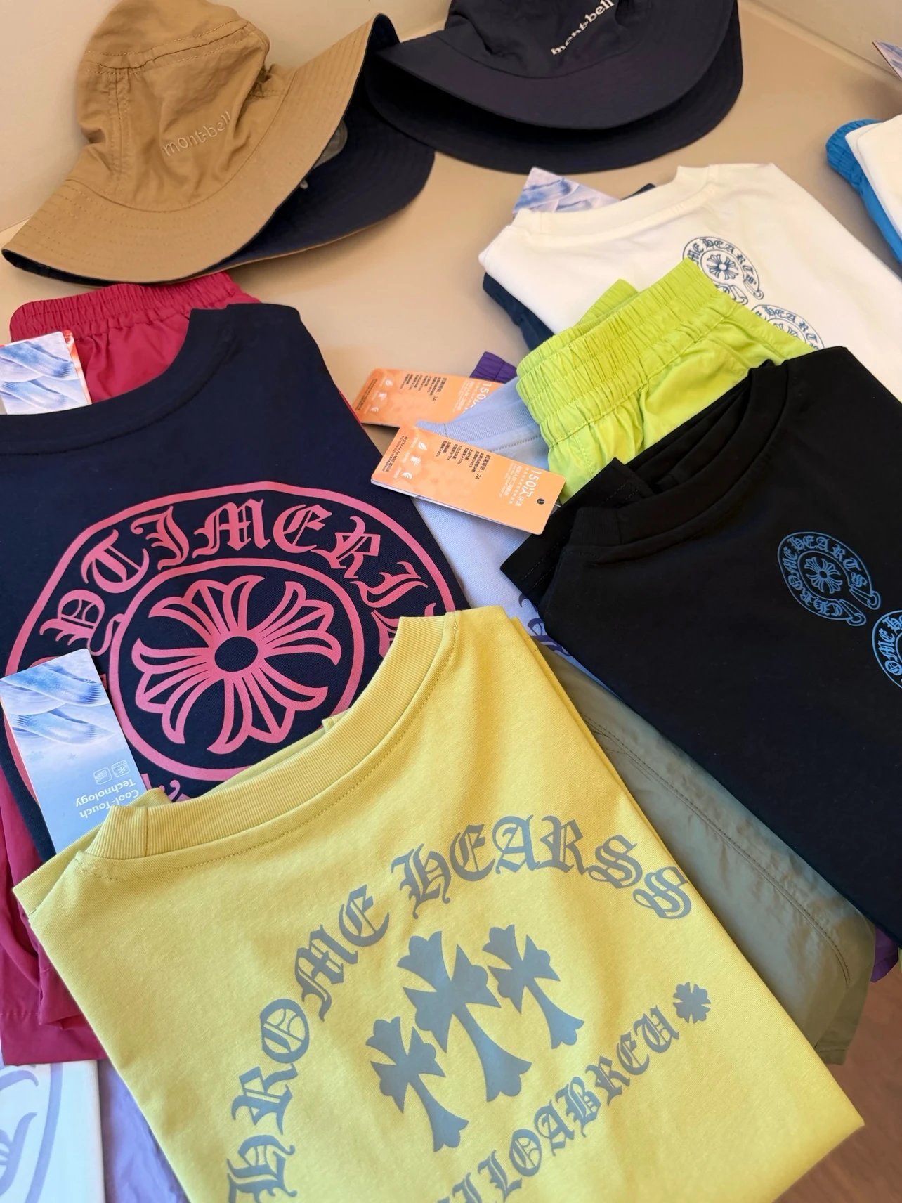 (120-170) 2026 Summer New Arrival Big Kid Boy & Girl Fashion Casual Versatile Chic Chrome Hearts Style Vest & Shorts Set ‼️ AQ20