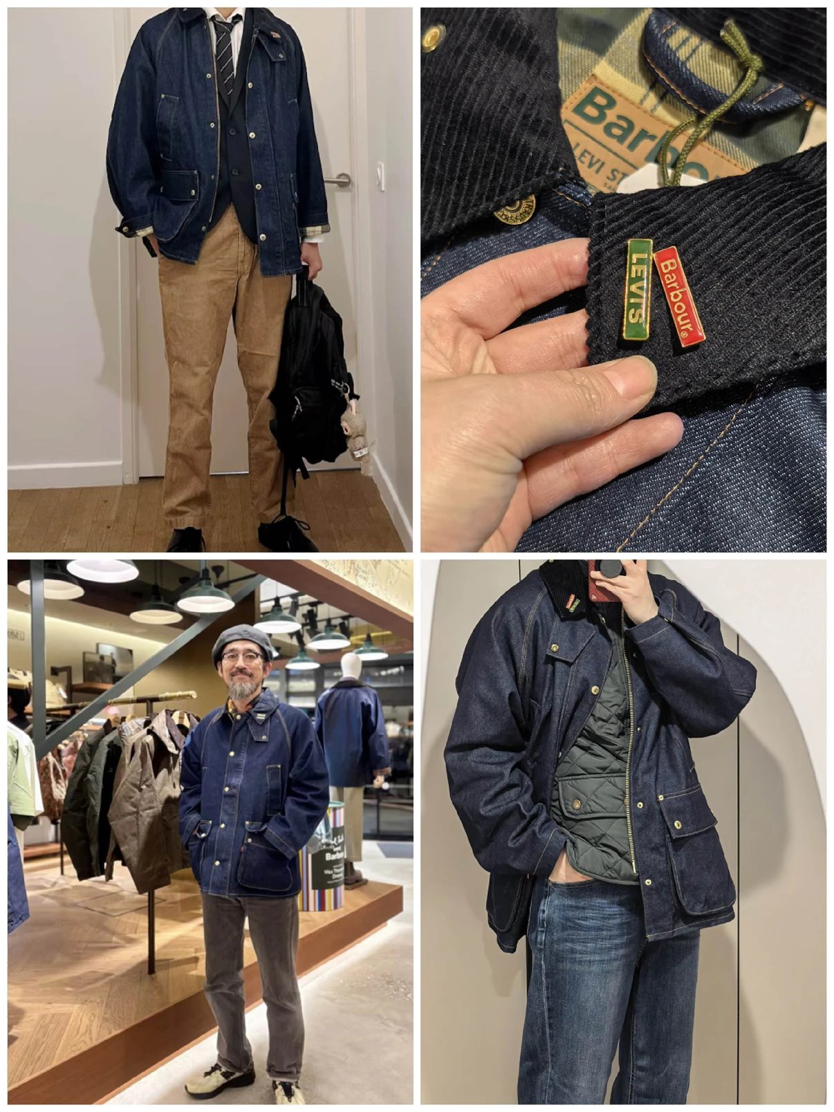 Autumn Return ❗ Purchasing on behalf of the same origin ❗ Bar * bour * L * evi's ®  Co branded limited edition retro denim denim loose jacket jacket ❗ ️ ❗ ️ ❗ ️