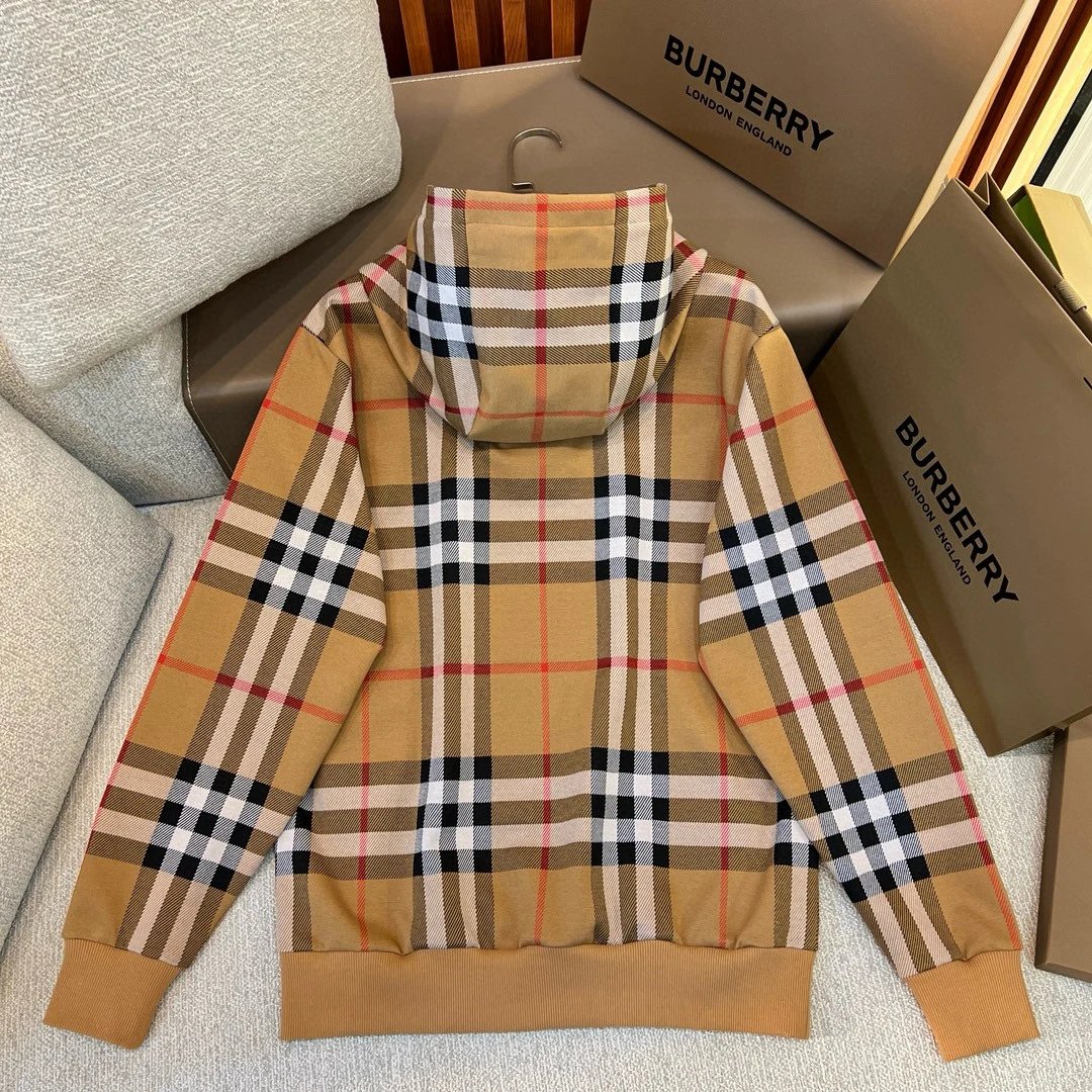 BBR Plaid cotton jacquard hooded sweatshirt
 3