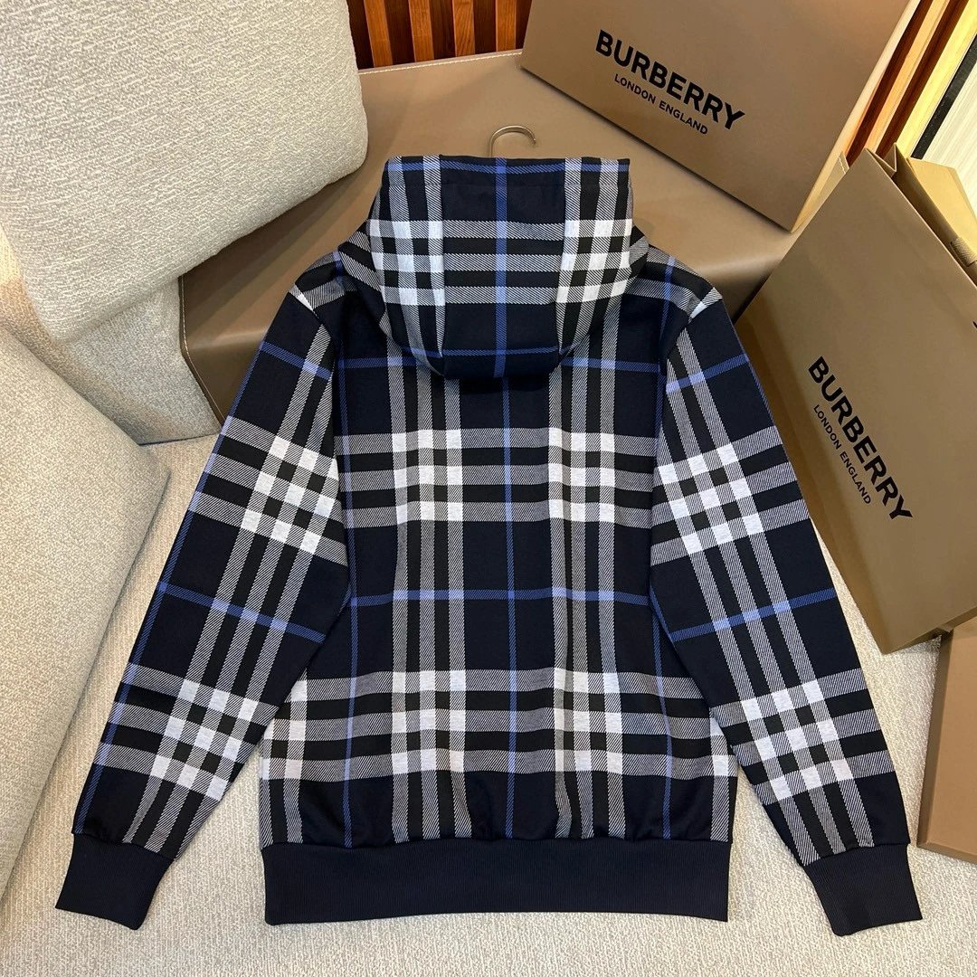 BBR Plaid cotton jacquard hooded sweatshirt
 11