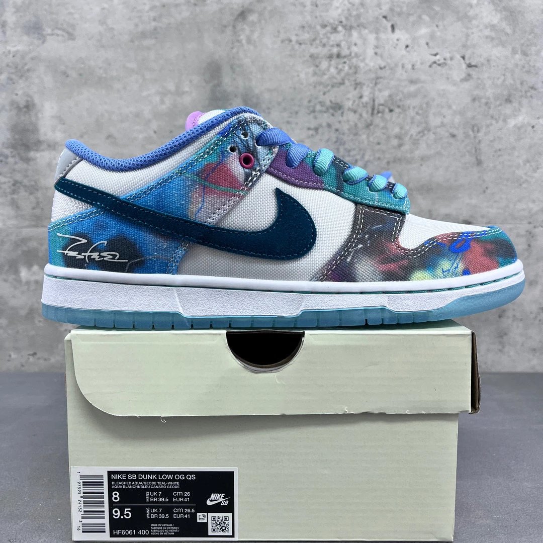 Dunk Parra Shoes — white blue HF6061-400 colorway — USFans Spreadsheet photo