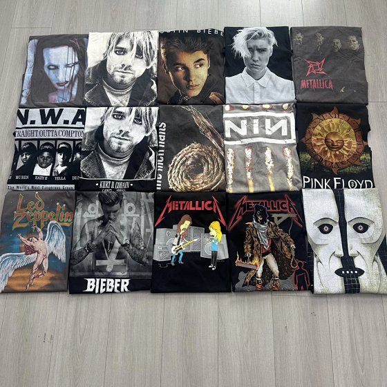 The whole network is drunk! Vtg Non Fog Style Top Class Vintage Short sleeved T-shirt Collection High Street Trendy Retro Washed Vintage Printed Dog God 2pac Manson Rock Rap Street Art Antique Collection