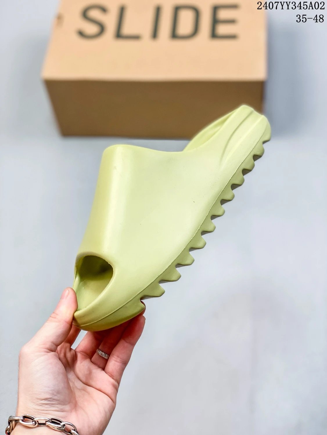 Adidas Yeezy Slide Bone Slides Slippers - 26