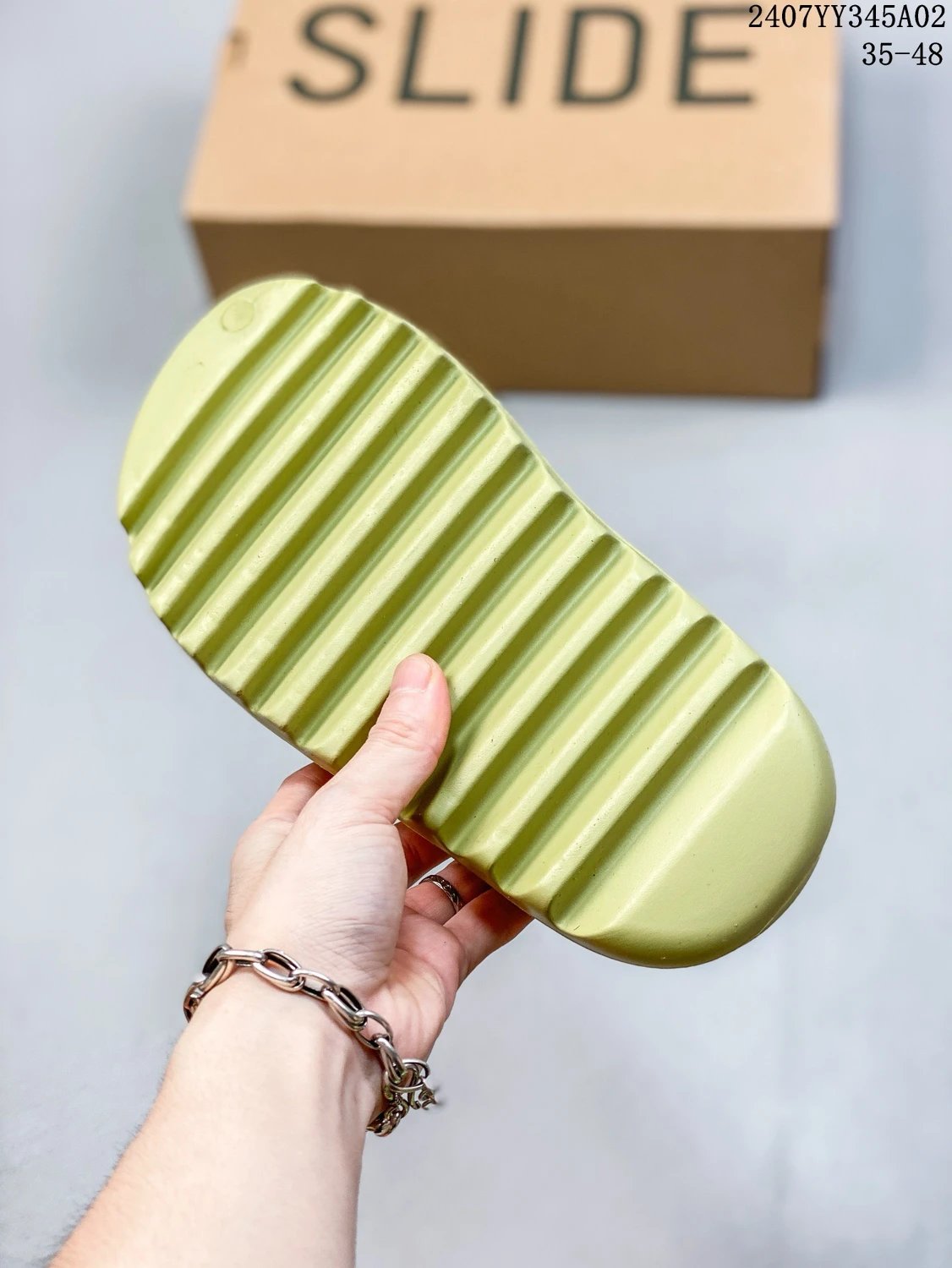 Adidas Yeezy Slide Bone Slides Slippers - 28