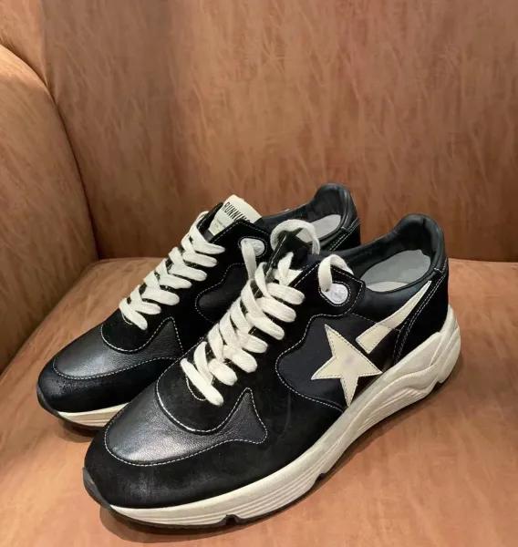 Golden Goose Running Star Black and White Leather Sneakers Chunky Sneakers - 2