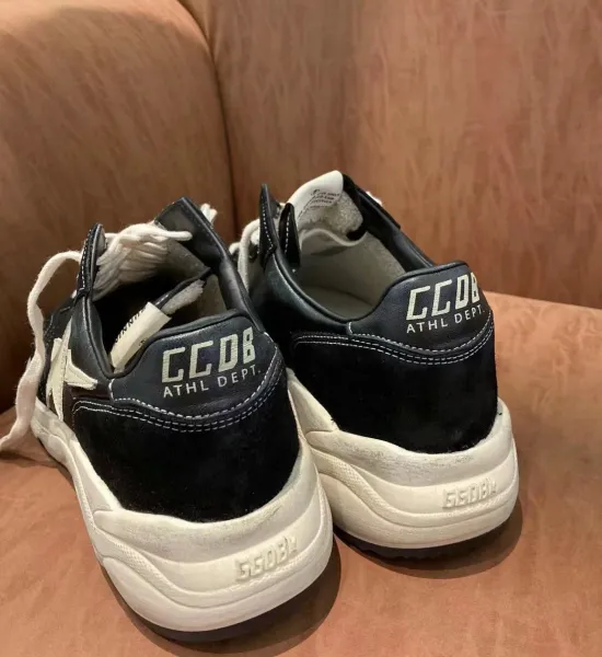 Golden Goose Running Star Black and White Leather Sneakers Chunky Sneakers - 5