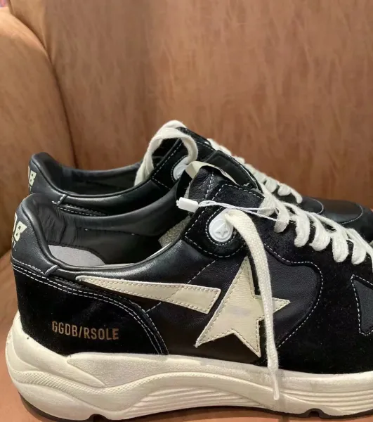 Golden Goose Running Star Black and White Leather Sneakers Chunky Sneakers - 4